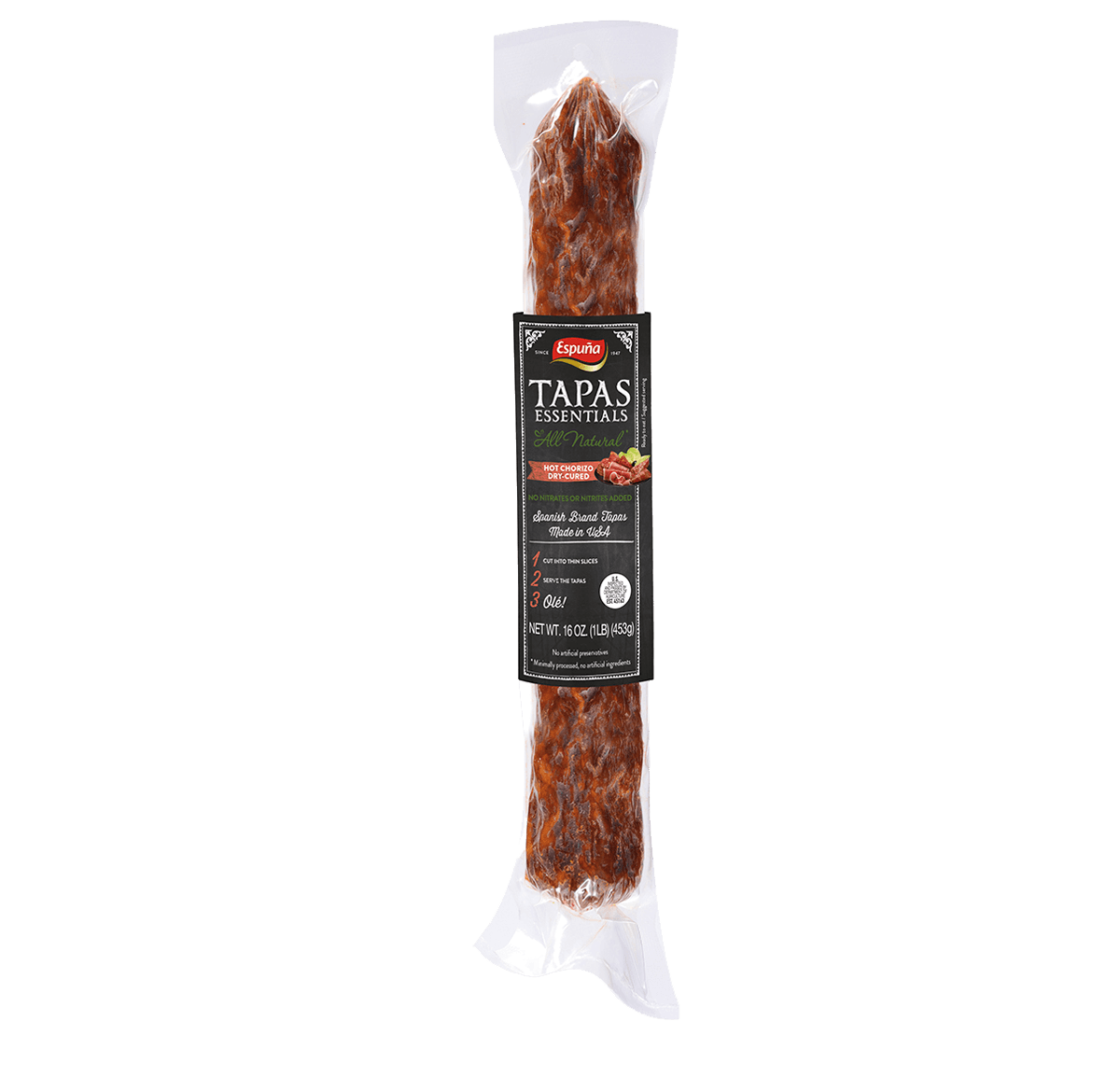 Hot chorizo 16 oz. all natural